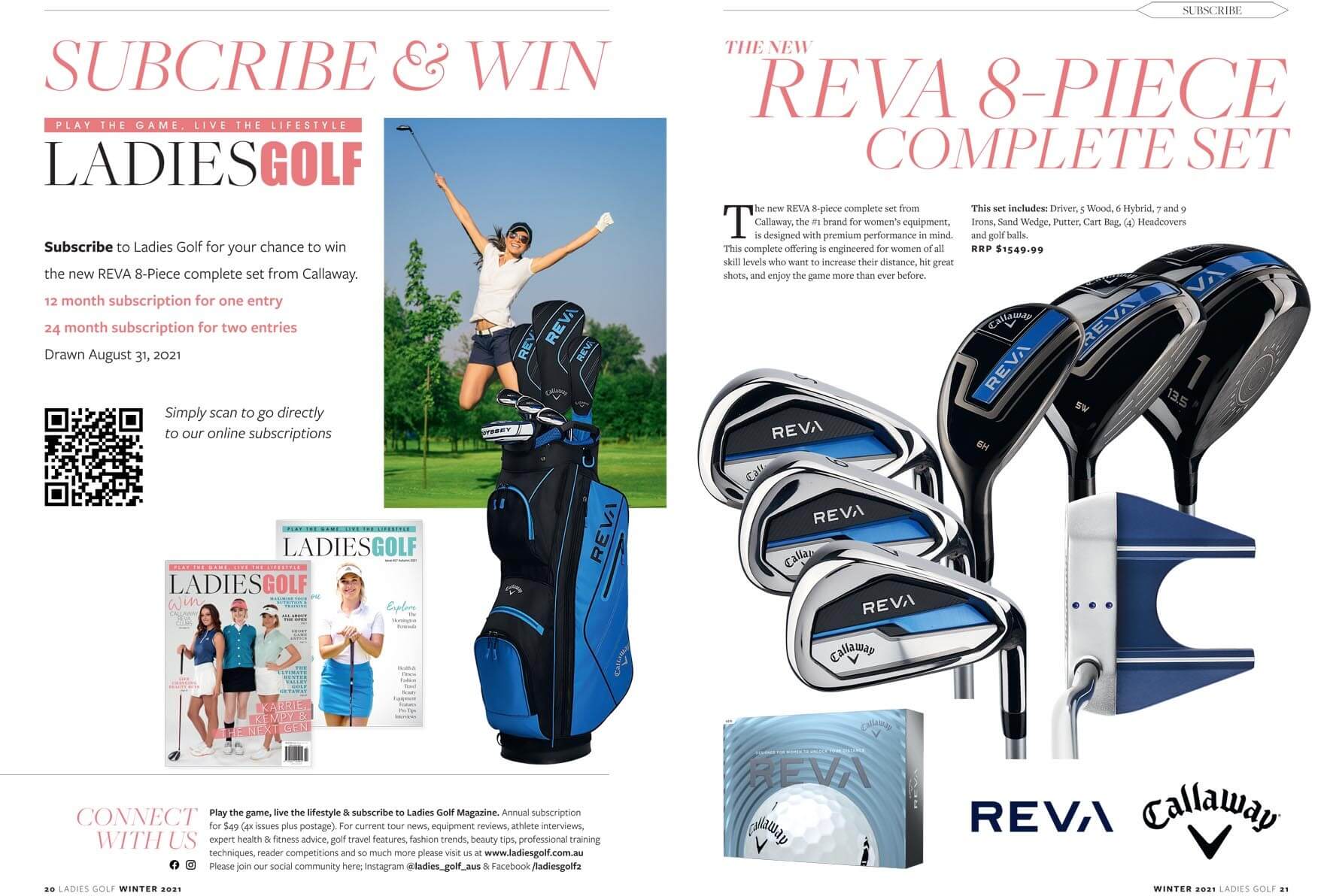 Subscribe to Women's Golf for your chance to win!